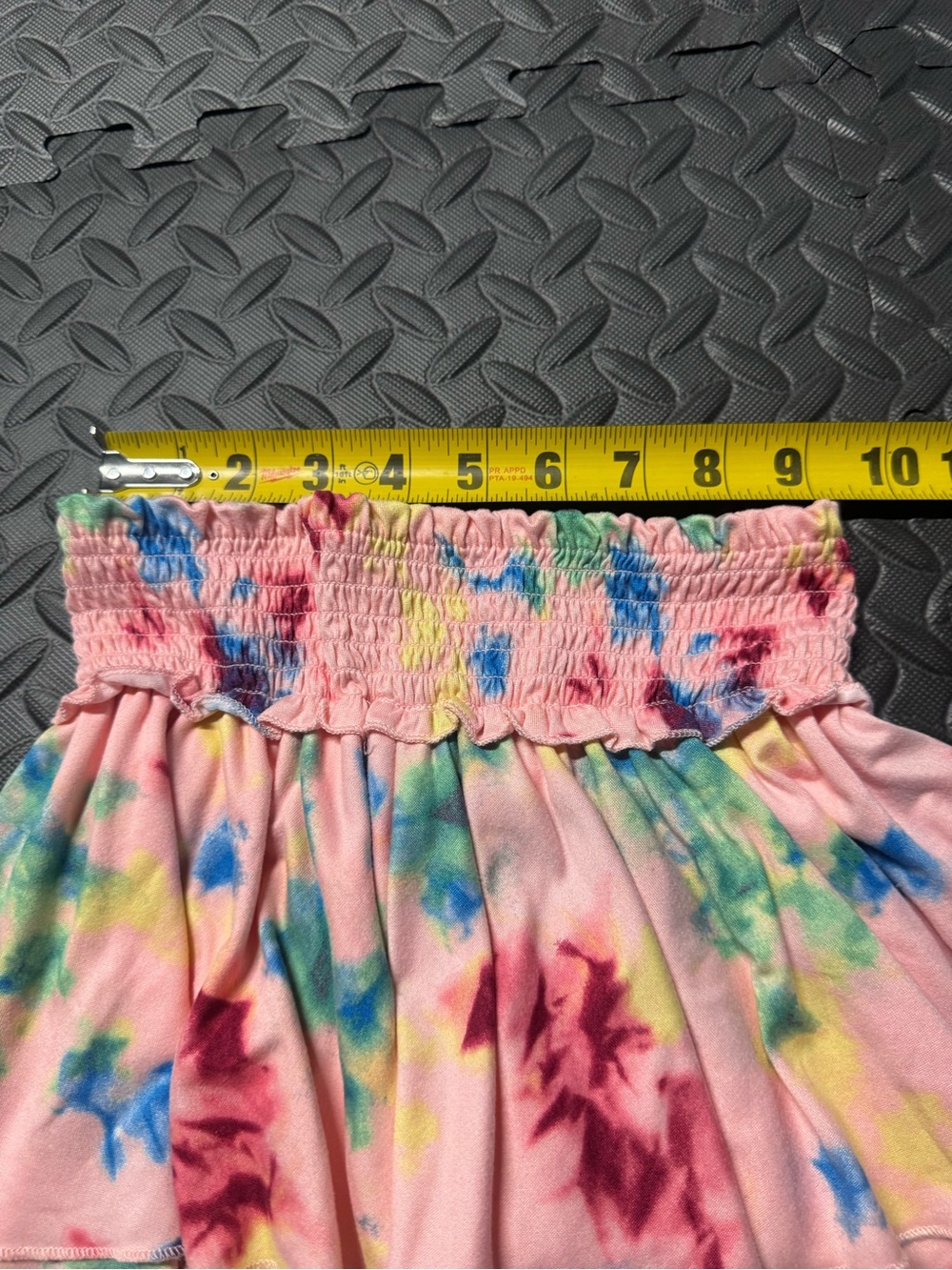 Btween Girls Tie Dye Tiered Ruffle Skirt Pink Multicolor Size 10 - Picture 6 of 8